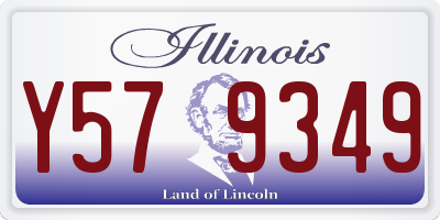 IL license plate Y579349