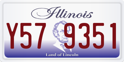IL license plate Y579351