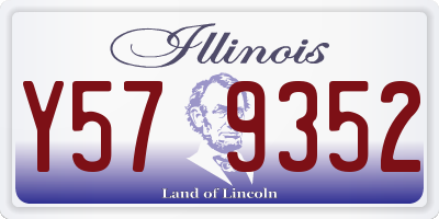 IL license plate Y579352