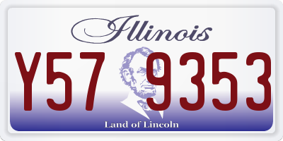 IL license plate Y579353