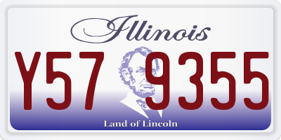 IL license plate Y579355