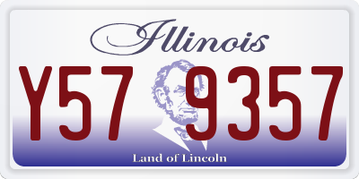 IL license plate Y579357
