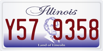 IL license plate Y579358