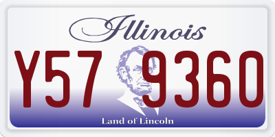 IL license plate Y579360
