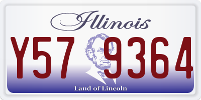 IL license plate Y579364