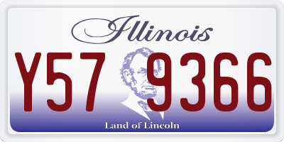 IL license plate Y579366