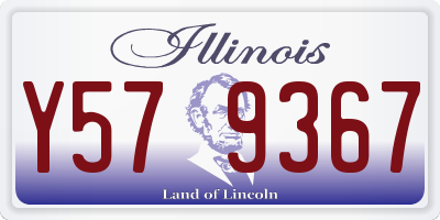 IL license plate Y579367