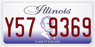 IL license plate Y579369