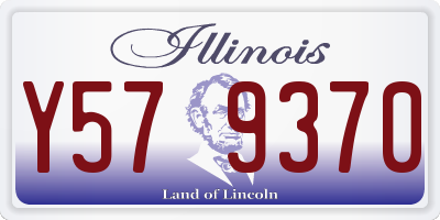 IL license plate Y579370