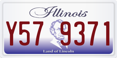 IL license plate Y579371