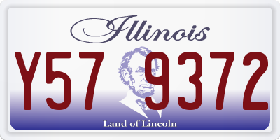 IL license plate Y579372