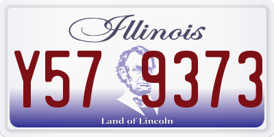 IL license plate Y579373