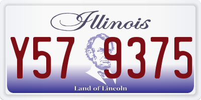 IL license plate Y579375
