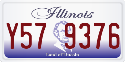 IL license plate Y579376