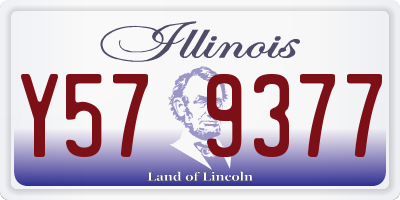 IL license plate Y579377