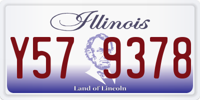 IL license plate Y579378