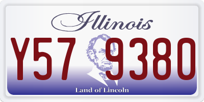 IL license plate Y579380