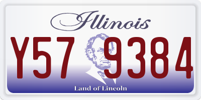 IL license plate Y579384