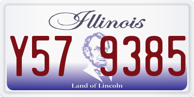 IL license plate Y579385
