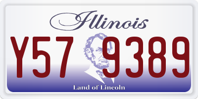 IL license plate Y579389
