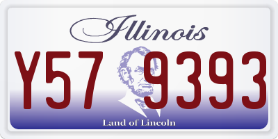 IL license plate Y579393