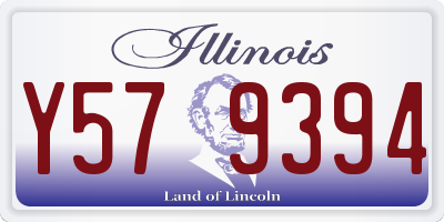 IL license plate Y579394