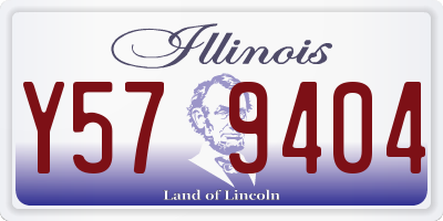 IL license plate Y579404