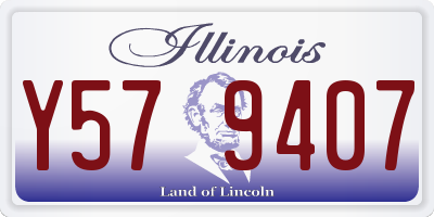 IL license plate Y579407