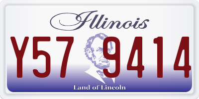 IL license plate Y579414