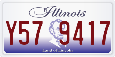 IL license plate Y579417
