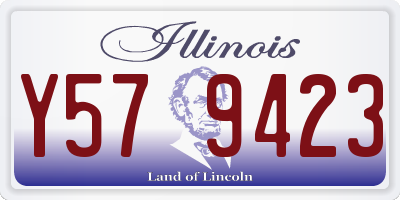 IL license plate Y579423