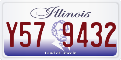 IL license plate Y579432
