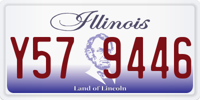 IL license plate Y579446