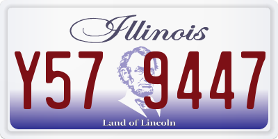 IL license plate Y579447