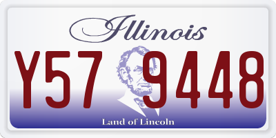 IL license plate Y579448
