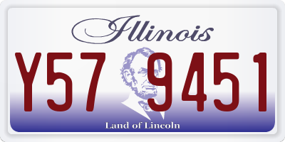 IL license plate Y579451