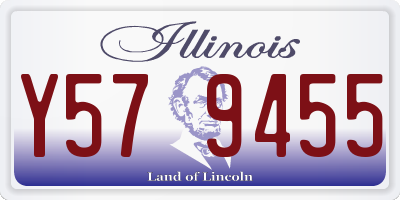 IL license plate Y579455