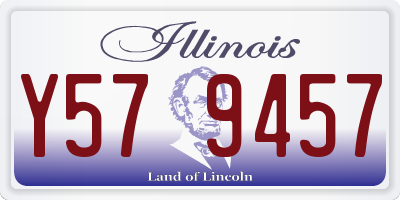 IL license plate Y579457