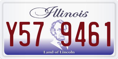 IL license plate Y579461