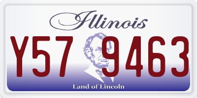 IL license plate Y579463
