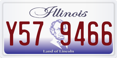 IL license plate Y579466