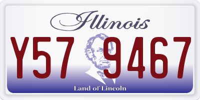 IL license plate Y579467