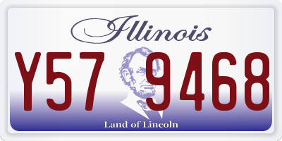 IL license plate Y579468