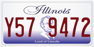 IL license plate Y579472
