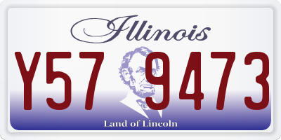 IL license plate Y579473