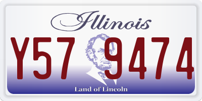 IL license plate Y579474
