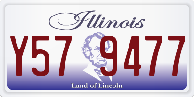 IL license plate Y579477