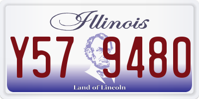 IL license plate Y579480