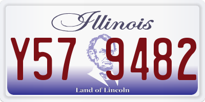 IL license plate Y579482
