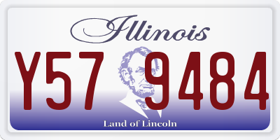 IL license plate Y579484